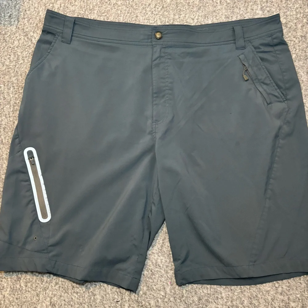 Reel Legends Men’s Adventure Athletic Shorts Tan Gray Blue 44 Bundle